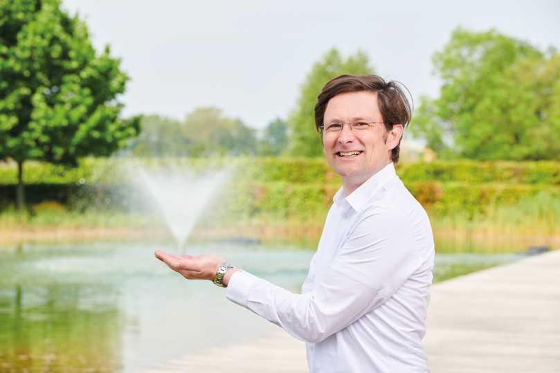 Maximilian Colditz, Landschaftsarchitekt und Leiter der OASE-Academy. | Foto: OASE Maximilian Colditz, Landschaftsarchitekt und Leiter der OASE-Academy. | Foto: OASE