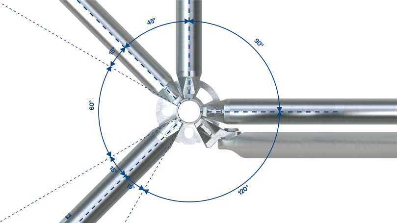 Der Ringlock-Gerüstknoten mit drehbarem Keilkopf | Foto: Doka Der Ringlock-Gerüstknoten mit drehbarem Keilkopf | Foto: Doka