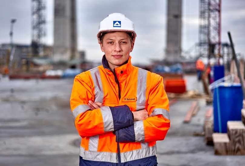 „Baustelle und Doka haben sich gegenseitig zum Erfolg gepusht.“ Paul Schmidt, Bauleiter bei Hochtief | Foto: Hochtief „Baustelle und Doka haben sich gegenseitig zum Erfolg gepusht.“ Paul Schmidt, Bauleiter bei Hochtief | Foto: Hochtief