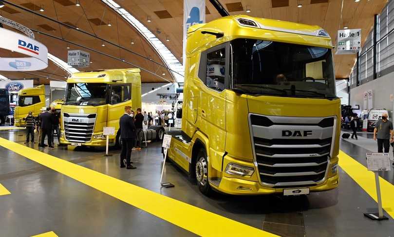 Erstmals in der Öffentlichkeit: Die neue Lkw-Generation von DAF auf der Nufam 2021. | Foto: Quatex Erstmals in der Öffentlichkeit: Die neue Lkw-Generation von DAF auf der Nufam 2021. | Foto: Quatex
