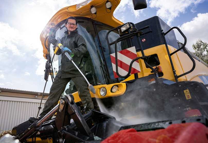 Mit Rotordüse an der Lanze soll der Kärcher-Hochdruckreiniger fast ein Drittel vibrationsärmer arbeiten. | Foto: Kärcher, QUATEX Mit Rotordüse an der Lanze soll der Kärcher-Hochdruckreiniger fast ein Drittel vibrationsärmer arbeiten. | Foto: Kärcher, QUATEX