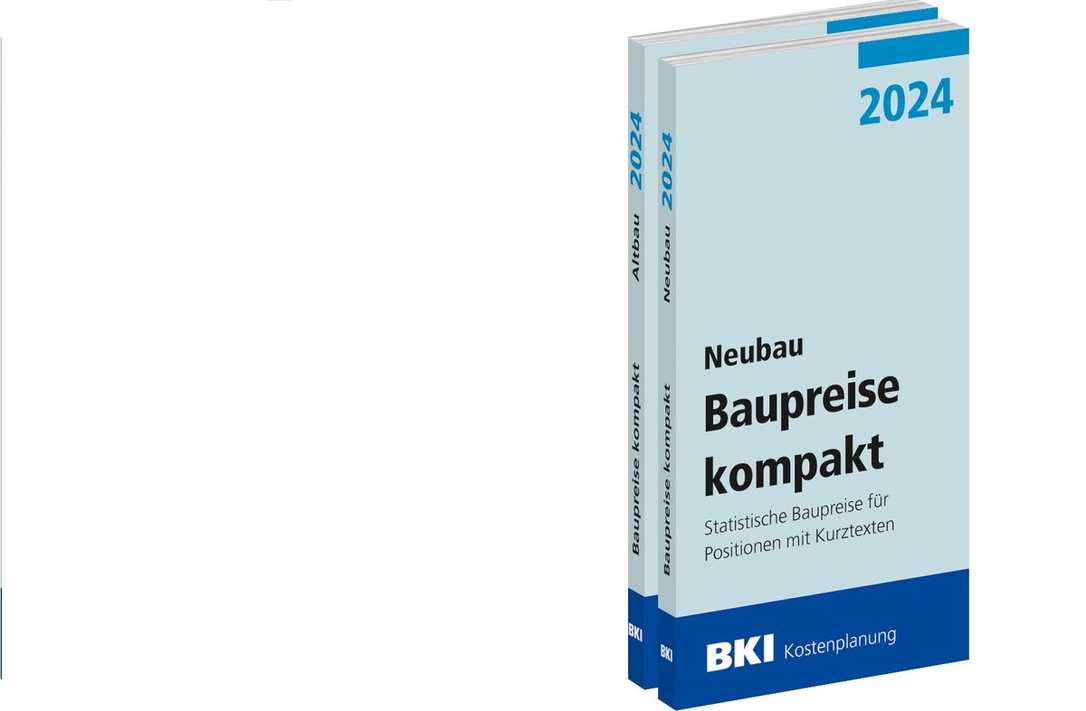 Fachbücher: Statistische Baupreise 2024 auf Vergabe-Niveau Fachbücher: Statistische Baupreise 2024 auf Vergabe-Niveau