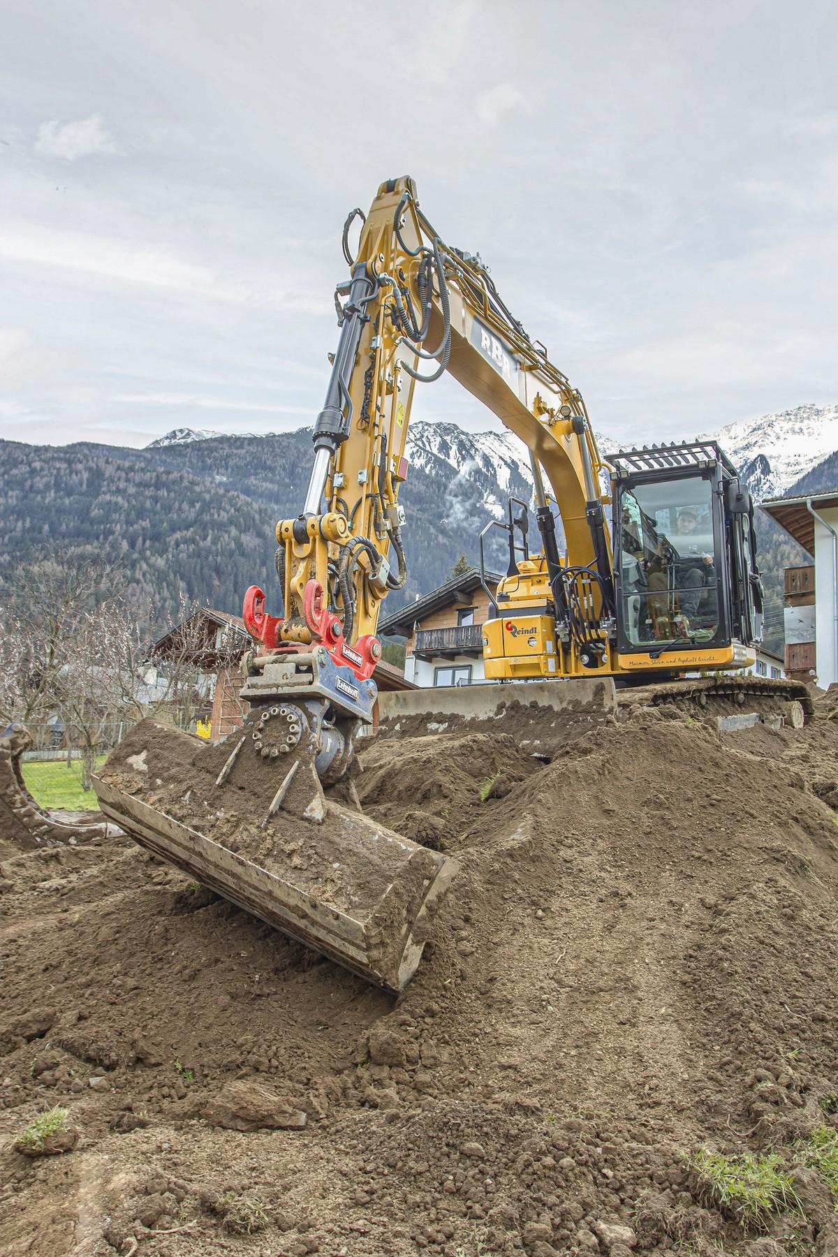 Variable Geräteaufnahme: Der SQ 60V-Schnellwechsler soll den Baggern der Firma Reindl neue Möglichkeiten verschaffen. | Foto: Lehnhoff