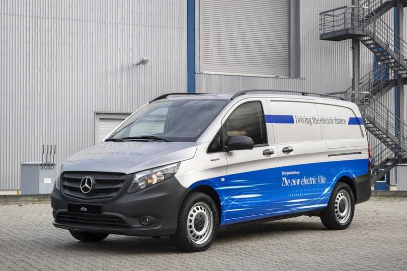 Die Zuladung beim eVito liegt mit rund 1,0 t auf Niveau des klassischen Vito. | Foto: Mercedes Die Zuladung beim eVito liegt mit rund 1,0 t auf Niveau des klassischen Vito. | Foto: Mercedes