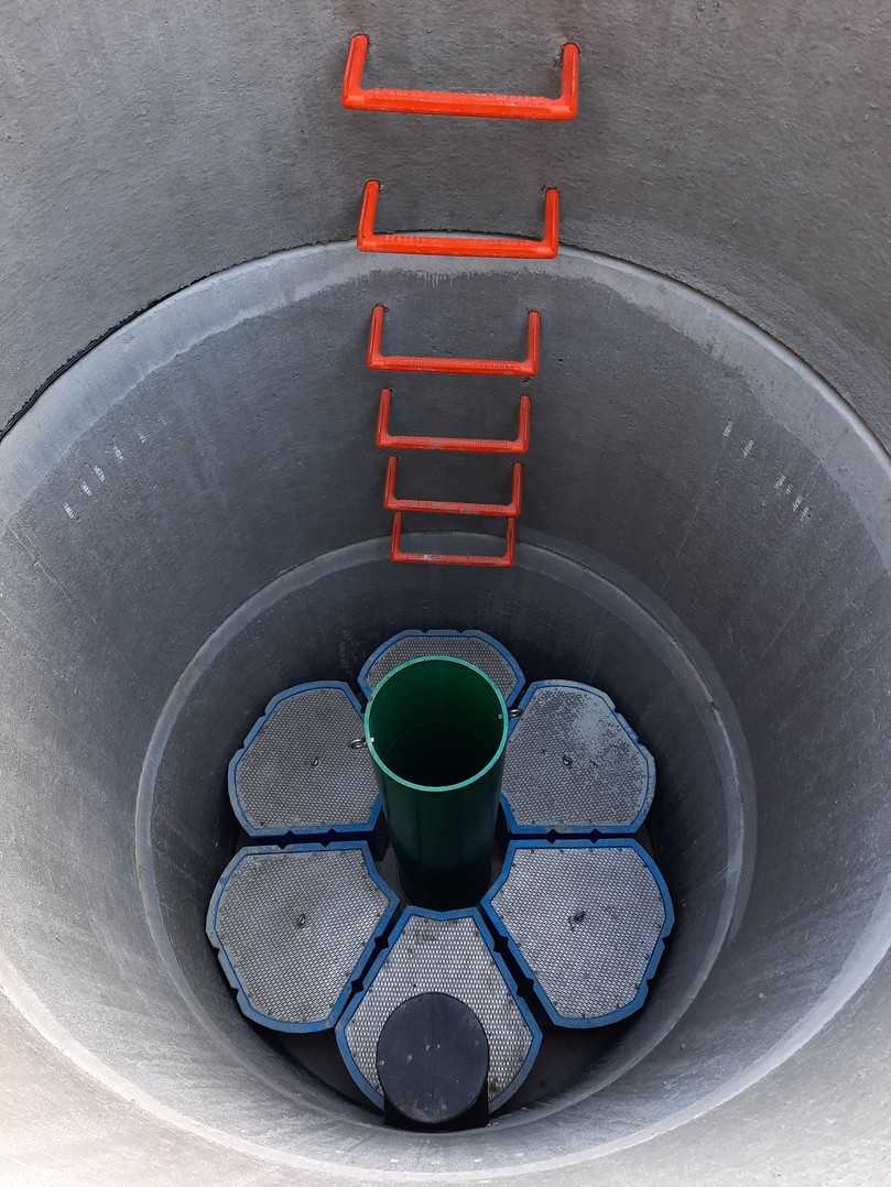 Die Filter der Anlage können von oben rückgespült und für einen Austausch leicht entnommen werden. | Foto: 3P Technik Die Filter der Anlage können von oben rückgespült und für einen Austausch leicht entnommen werden. | Foto: 3P Technik