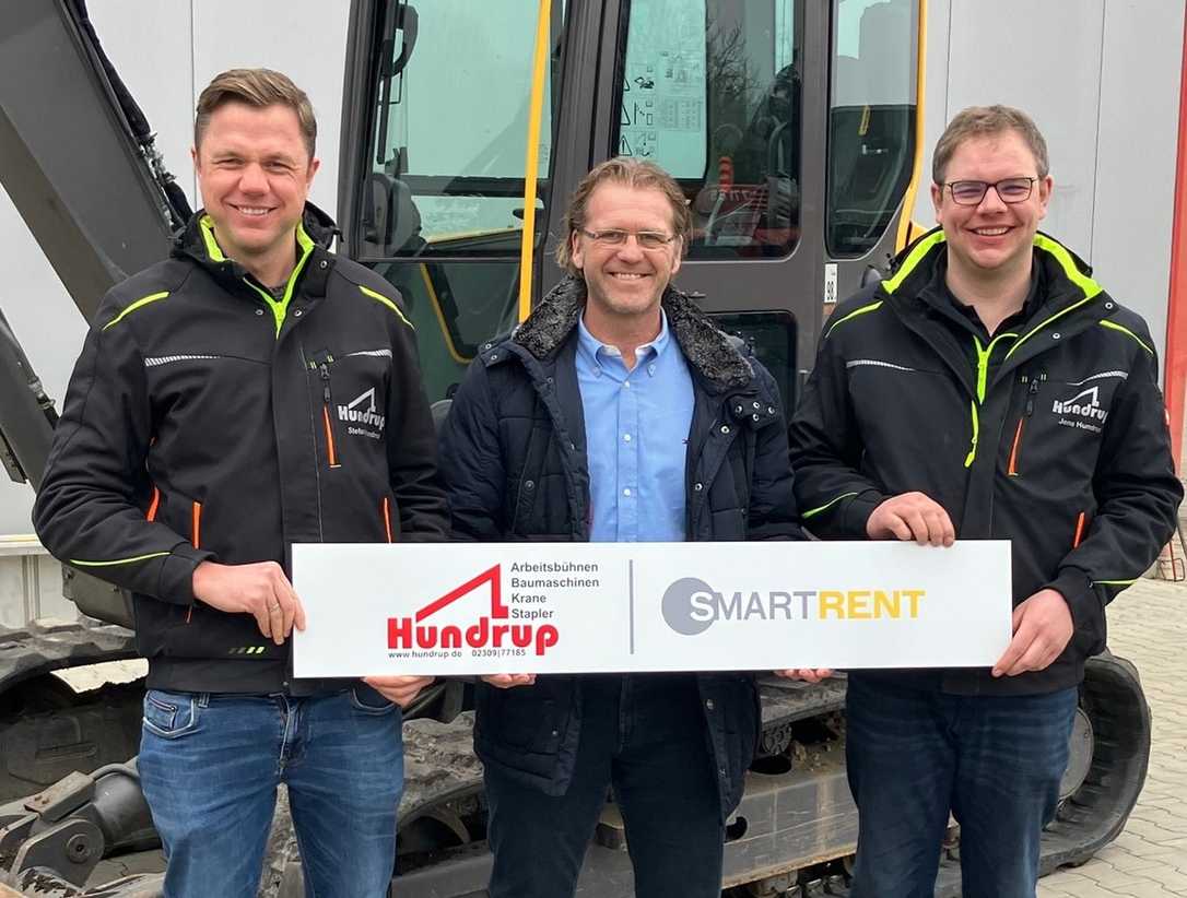 Swecon smartrent gewinnt Hundrup Arbeitsbühnen-Vermietung aus Waltrop als Mietpartner Swecon smartrent gewinnt Hundrup Arbeitsbühnen-Vermietung aus Waltrop als Mietpartner