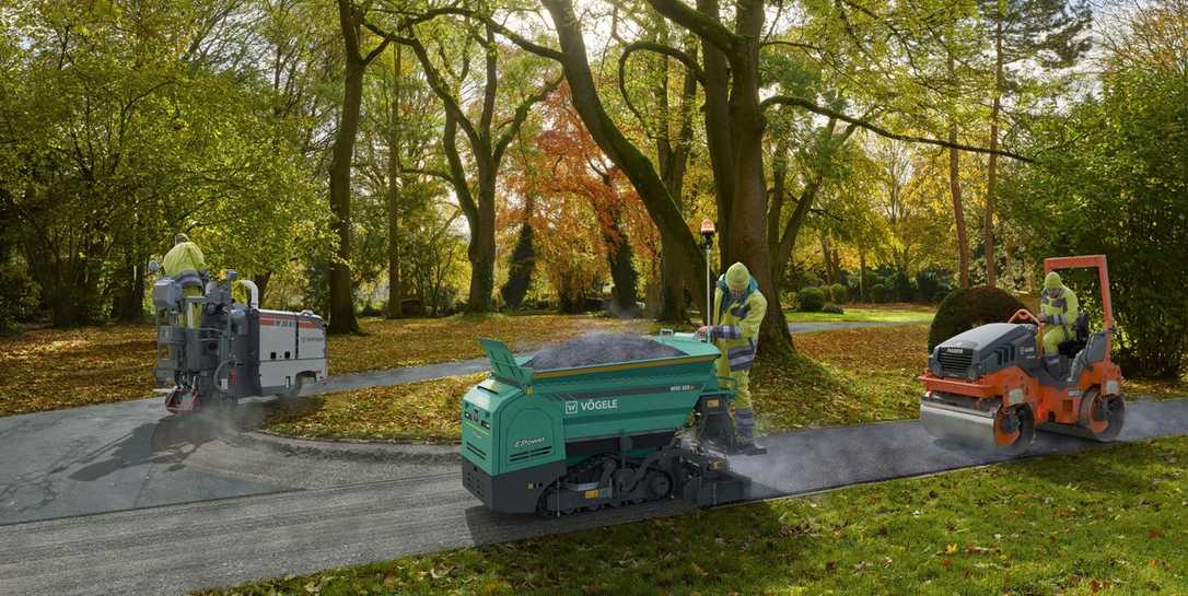 Kleine Asphaltbaustellen: Die Wirtgen Group bietet kompakte Baumaschinen - auch elektrisch Kleine Asphaltbaustellen: Die Wirtgen Group bietet kompakte Baumaschinen - auch elektrisch