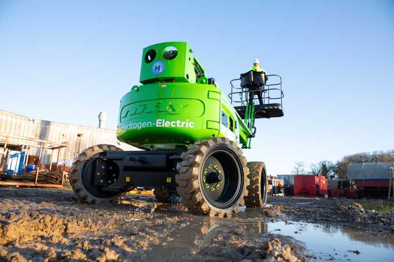 bauma 2025: Messepremiere für die Niftylift HR17 H2E, eine Hubarbeitsbühne mit Wasserstoff-Elektro-Antrieb | Foto: Niftylift bauma 2025: Messepremiere für die Niftylift HR17 H2E, eine Hubarbeitsbühne mit Wasserstoff-Elektro-Antrieb | Foto: Niftylift