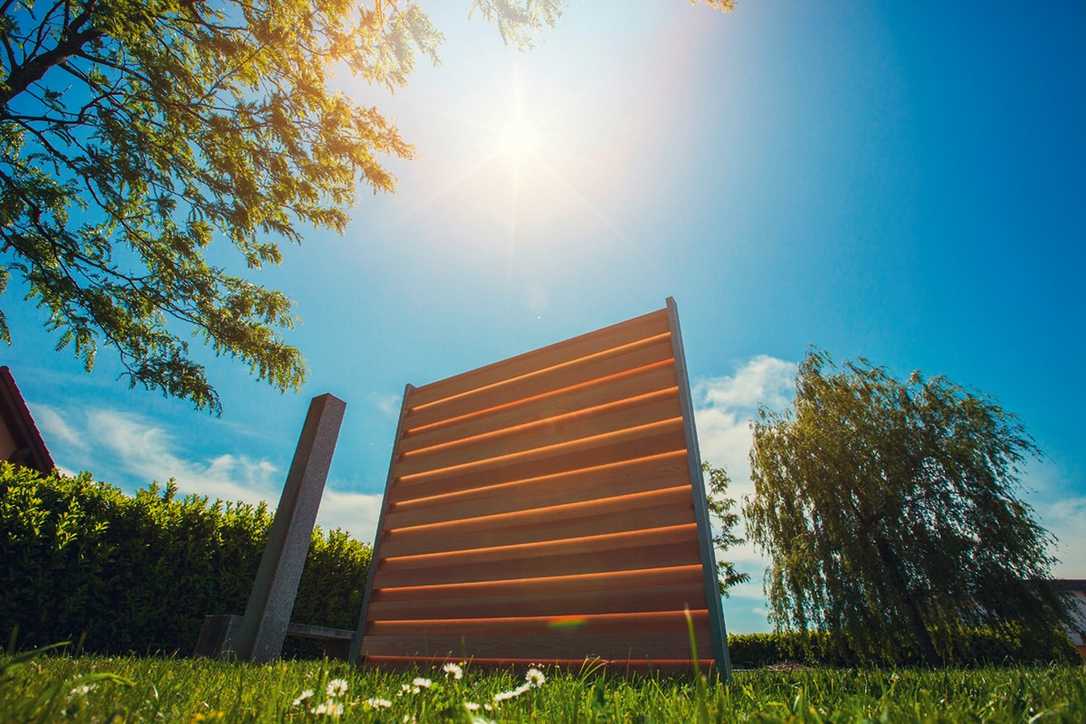 Patentiertes Stecksystem für Sichtschutzzäune Patentiertes Stecksystem für Sichtschutzzäune