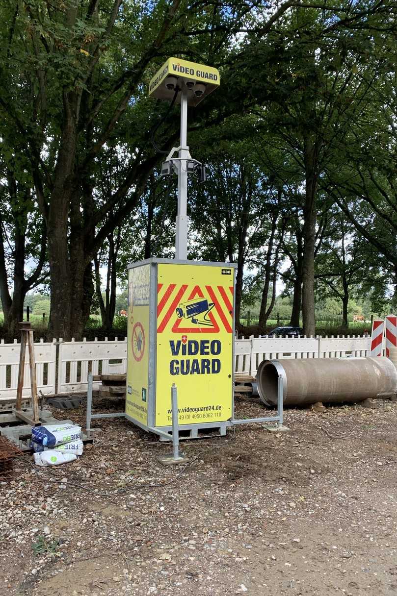 Der bis zu 3 Meter hohe Turm ist klar erkennbar und schreckt potenzielle Täter so auch schon optisch ab. | Foto: Video Guard Der bis zu 3 Meter hohe Turm ist klar erkennbar und schreckt potenzielle Täter so auch schon optisch ab. | Foto: Video Guard