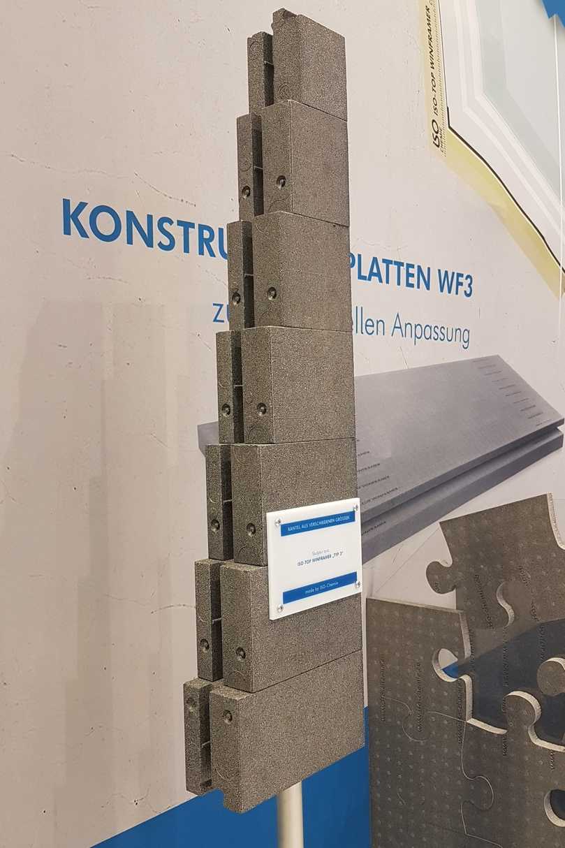 Die Iso-Top Konstruktionsplatten WF3 lassen sich durch Bohren, Sägen und Fräsen individuell anpassen. | Foto: B_I/bb Die Iso-Top Konstruktionsplatten WF3 lassen sich durch Bohren, Sägen und Fräsen individuell anpassen. | Foto: B_I/bb