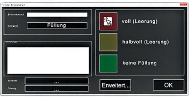 Bild 2b: Schritt 2: Auswahl des Füllgrades Bild 2b: Schritt 2: Auswahl des Füllgrades