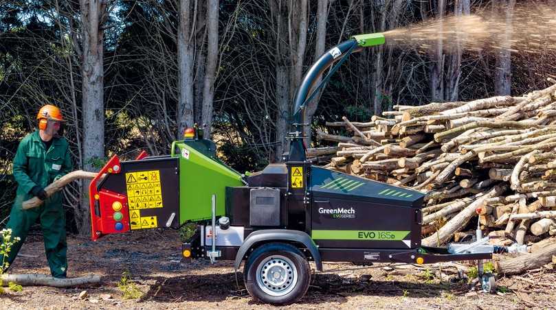 Der EVO 165 D ist mit einem modernen 4-Zylinder Kubota-Diesel-Motor ausgerüstet. | Foto: Greenmech Der EVO 165 D ist mit einem modernen 4-Zylinder Kubota-Diesel-Motor ausgerüstet. | Foto: Greenmech
