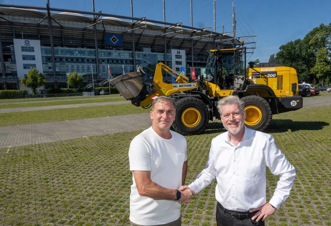 HSV hat HKL Baumaschinen als Partner im Hamburger Volksparkstadion HSV hat HKL Baumaschinen als Partner im Hamburger Volksparkstadion