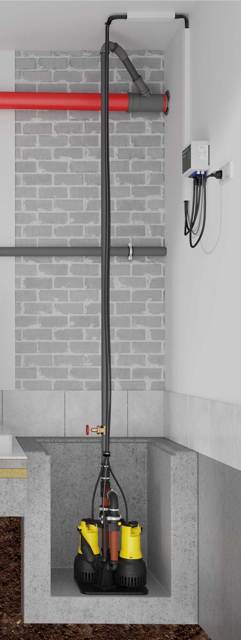 Mit den vormontierten Easyfix-Einbausets lassen sich Schmutzwasserpumpen einfach und schnell auch in engen Sammelschächten installieren. | Foto: Jung Pumpen Mit den vormontierten Easyfix-Einbausets lassen sich Schmutzwasserpumpen einfach und schnell auch in engen Sammelschächten installieren. | Foto: Jung Pumpen