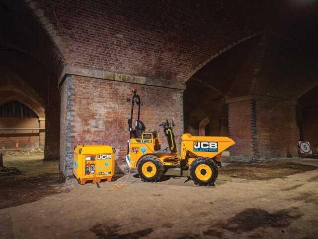 Erster elektrischer JCB-Dumper Erster elektrischer JCB-Dumper