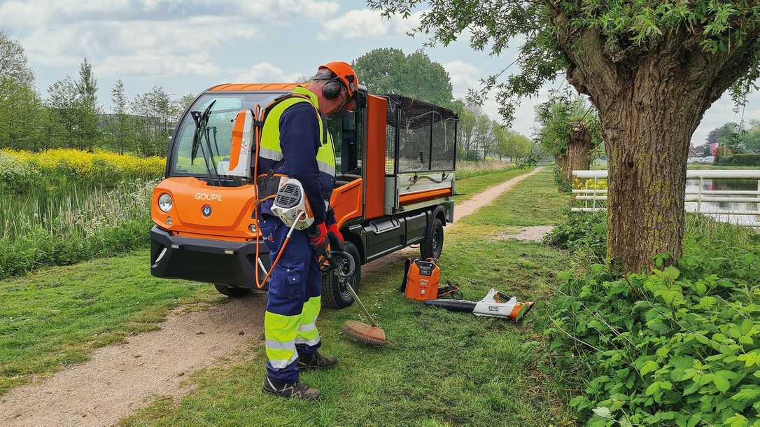 „Goupil powered by Stihl“ verbindet E-Mobilität und Geräte-Akkus jederzeit aufzuladen „Goupil powered by Stihl“ verbindet E-Mobilität und Geräte-Akkus jederzeit aufzuladen