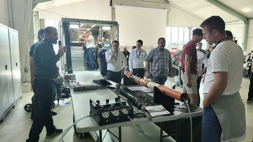 Live-Vorführung von Hurricane Trenchless Technologie: Kurzliner setzen praktisch erklärt | Foto: IMS Robotics Live-Vorführung von Hurricane Trenchless Technologie: Kurzliner setzen praktisch erklärt | Foto: IMS Robotics