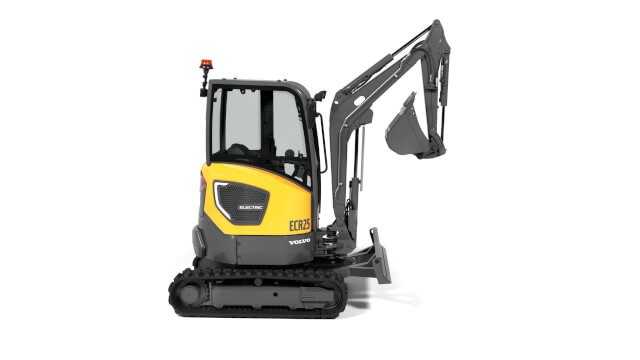 Der Minibagger ECR25 (im Bild) und der Radlader L25 sind die ersten Modelle der zukünftig ausschließlich elektrisch angetriebenen Kompaktmaschinen von Volvo CE. Beide Maschinen haben genug Energie für acht Stunden Arbeit. | Fotos: Volvo CE Der Minibagger ECR25 (im Bild) und der Radlader L25 sind die ersten Modelle der zukünftig ausschließlich elektrisch angetriebenen Kompaktmaschinen von Volvo CE. Beide Maschinen haben genug Energie für acht Stunden Arbeit. | Fotos: Volvo CE