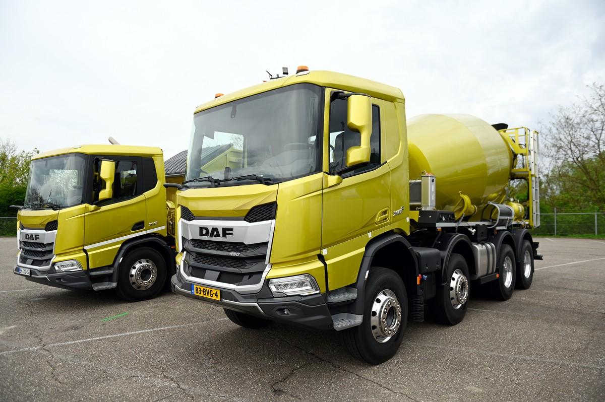 DAF als Fahrmischer: Die Stahlstoßstange der XDC ist wie eine kleine Nase leicht nach vorn geschoben. | Foto: QUATEX DAF als Fahrmischer: Die Stahlstoßstange der XDC ist wie eine kleine Nase leicht nach vorn geschoben. | Foto: QUATEX