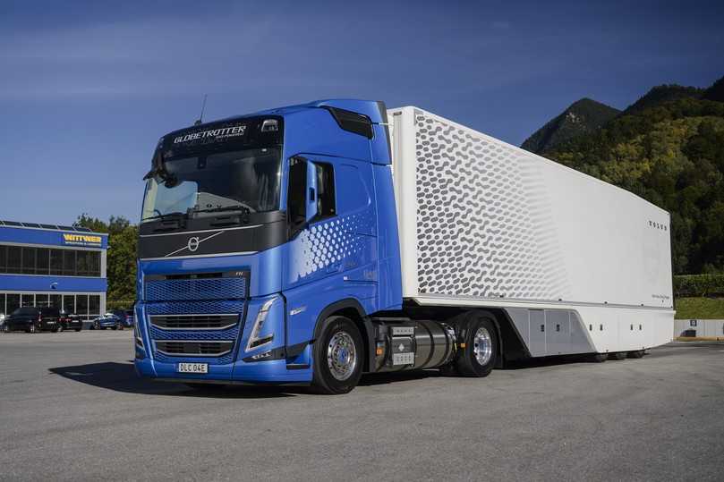 Der Volvo FH500 LNG tankt Biogas und erreicht das Fahrniveau von Diesel-Lkw. | Foto: Quatex Der Volvo FH500 LNG tankt Biogas und erreicht das Fahrniveau von Diesel-Lkw. | Foto: Quatex