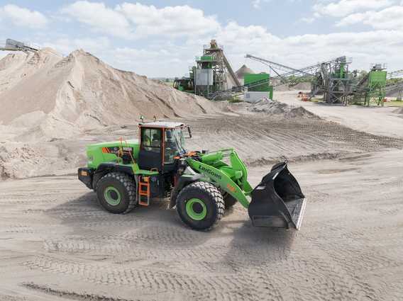 CO₂-neutrales Kieswerk dank LiuGong-Power