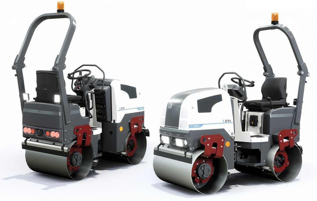 Dynapac elektrische Tandemwalzen CC900e und CC1000e für die Asphalt-Verdichtung Dynapac elektrische Tandemwalzen CC900e und CC1000e für die Asphalt-Verdichtung