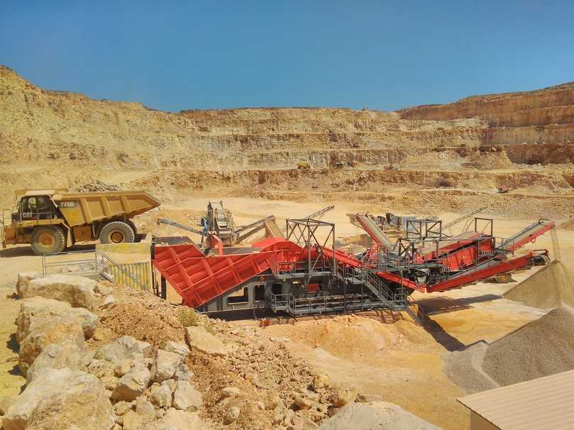 GIPO-Anlagen werden u.a. in englischen Steinbrüchen und australischen Eisenminen, in einem Granitsteinbruch an der Elfenbeinküste oder in einer Goldmine in Brasilien genutzt. | Foto: GIPO GIPO-Anlagen werden u.a. in englischen Steinbrüchen und australischen Eisenminen, in einem Granitsteinbruch an der Elfenbeinküste oder in einer Goldmine in Brasilien genutzt. | Foto: GIPO
