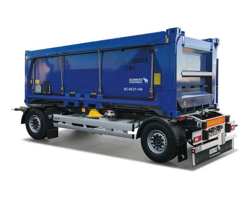 Der Wechselkipp-Schüttgutcontainer W.KI von Schmitz Cargobull ist intermodal einsetzbar und bietet zirka 21 m³ Ladevolumen. | Foto: Schmitz Cargobull Der Wechselkipp-Schüttgutcontainer W.KI von Schmitz Cargobull ist intermodal einsetzbar und bietet zirka 21 m³ Ladevolumen. | Foto: Schmitz Cargobull