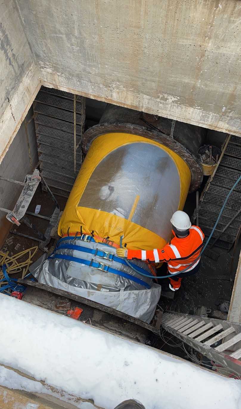 In vier Wochen waren alle acht Liner eingebaut. | Foto: Rohrsanierung Jensen In vier Wochen waren alle acht Liner eingebaut. | Foto: Rohrsanierung Jensen