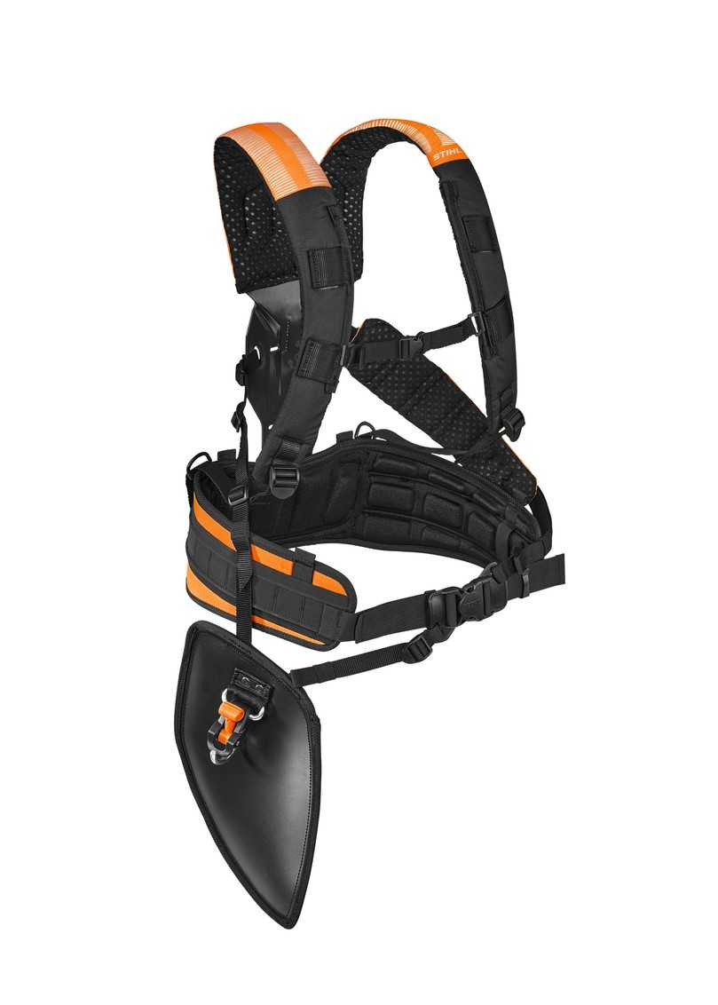 Für Mäh-, Ausputz- und Pflegarbeiten mit Motorsense oder Freischneider lässt sich der Hüftgurt mit dem FS Gurt kombinieren. | Foto: Stihl Für Mäh-, Ausputz- und Pflegarbeiten mit Motorsense oder Freischneider lässt sich der Hüftgurt mit dem FS Gurt kombinieren. | Foto: Stihl