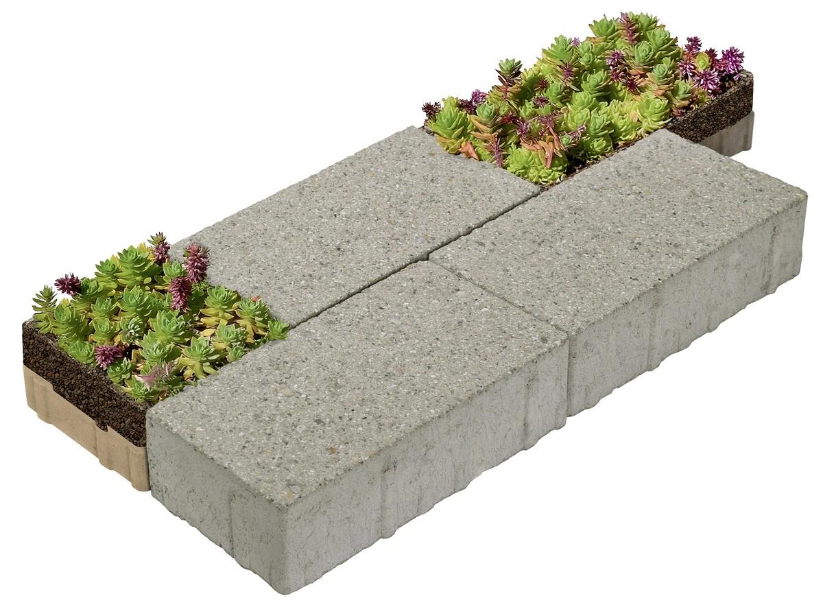 Vegetationsflächenstein in der Detailansicht. | Foto: Braun-Steine
