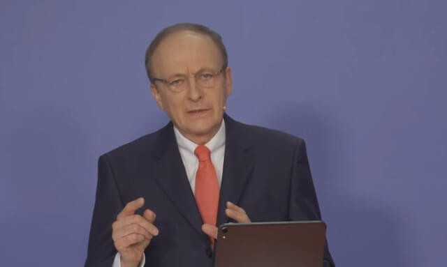 „Es hängt an den Verwaltungen. Das Geld ist da.“ ZDB-Präsident Reinhard Quast bei der heutigen Online-Pressekonferenz | Abb.: B_I „Es hängt an den Verwaltungen. Das Geld ist da.“ ZDB-Präsident Reinhard Quast bei der heutigen Online-Pressekonferenz | Abb.: B_I