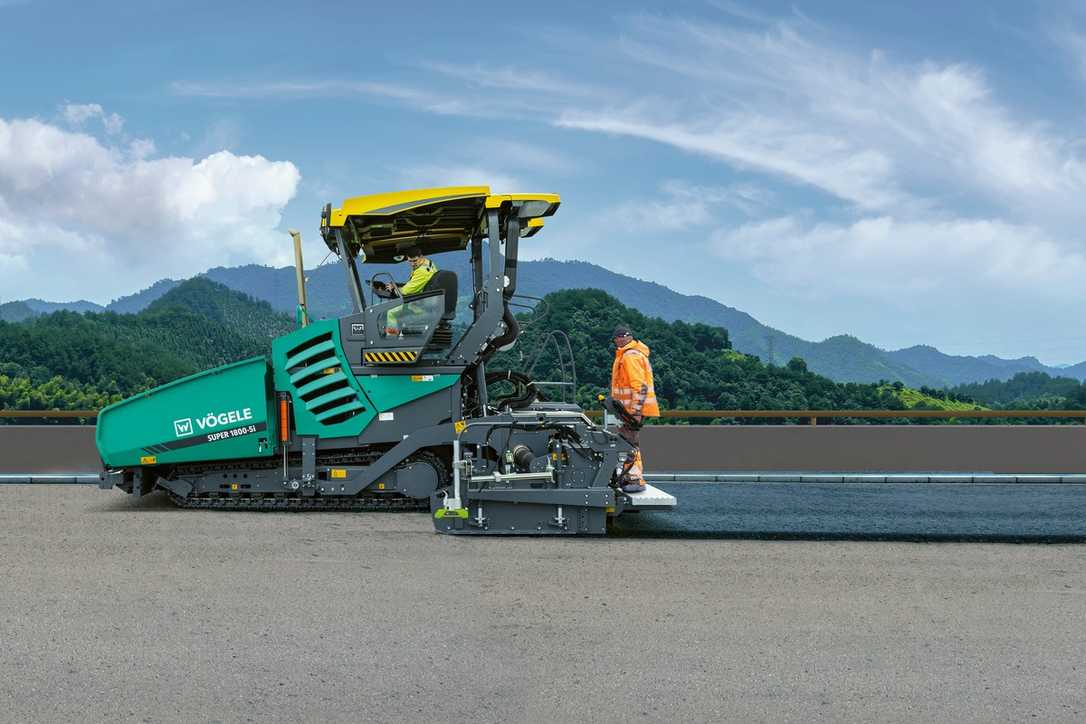 Vögele stellt neuen Asphalt-Straßenfertiger Super 1800-5(i) vor Vögele stellt neuen Asphalt-Straßenfertiger Super 1800-5(i) vor
