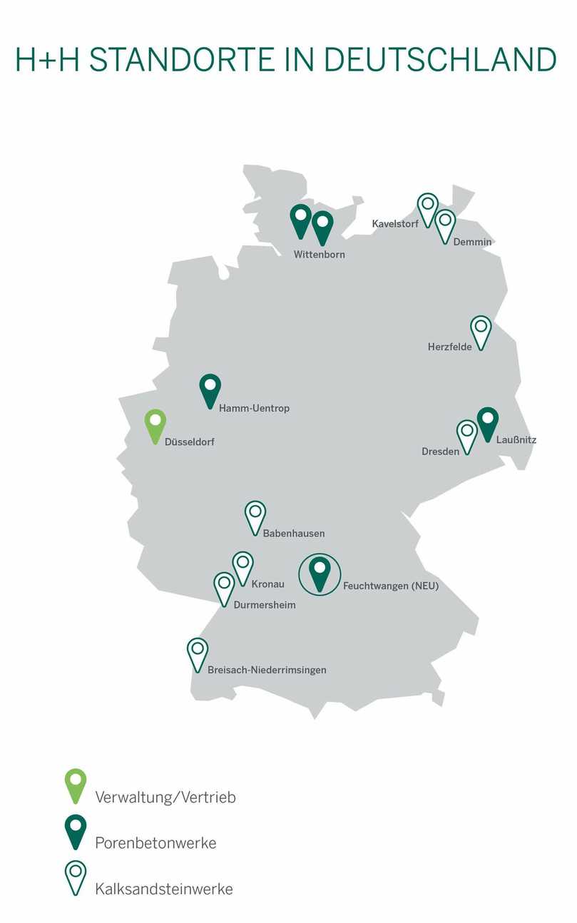 Drei der 14 Standorte der H+H Deutschland GmbH werden noch in Juni 2023 endgültig geschlossen. | Foto: H+H Deutschland GmbH Drei der 14 Standorte der H+H Deutschland GmbH werden noch in Juni 2023 endgültig geschlossen. | Foto: H+H Deutschland GmbH