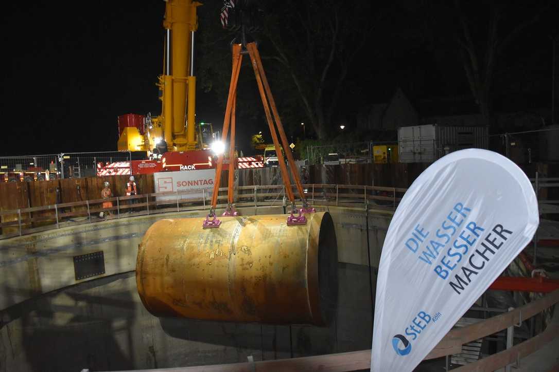 Tunnelbohrmaschine „Henriette“ geborgen: Erster Rohrvortrieb für neuen Rheindüker Köln Tunnelbohrmaschine „Henriette“ geborgen: Erster Rohrvortrieb für neuen Rheindüker Köln