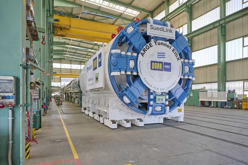 Die Tunnelbohrmaschine hat Herrenknecht speziell für die wechselhaften Bodenverhältnisse unter der Elbe konzipiert. | Foto: TenneT TSO GmbH Die Tunnelbohrmaschine hat Herrenknecht speziell für die wechselhaften Bodenverhältnisse unter der Elbe konzipiert. | Foto: TenneT TSO GmbH
