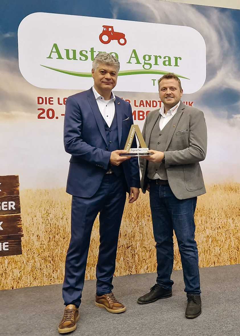 Westtech gewinnt Auszeichnung AgrarTec für Fällgreifer Westtech gewinnt Auszeichnung AgrarTec für Fällgreifer