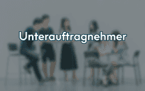 Unterauftragnehmer Unterauftragnehmer