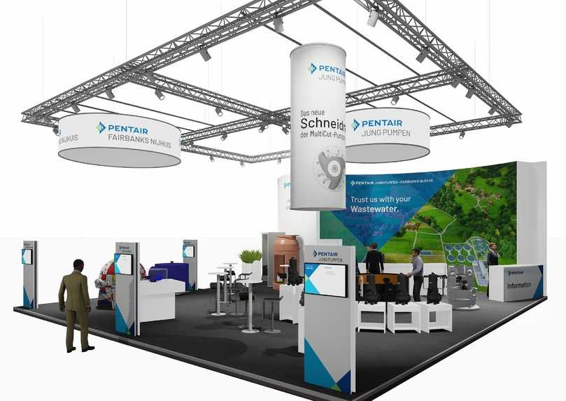 Gemeinsamer Messestand von Pentair Jung Pumpen und Pentair Fairbanks Nijhuis | Foto: Jung Pumpen Gemeinsamer Messestand von Pentair Jung Pumpen und Pentair Fairbanks Nijhuis | Foto: Jung Pumpen
