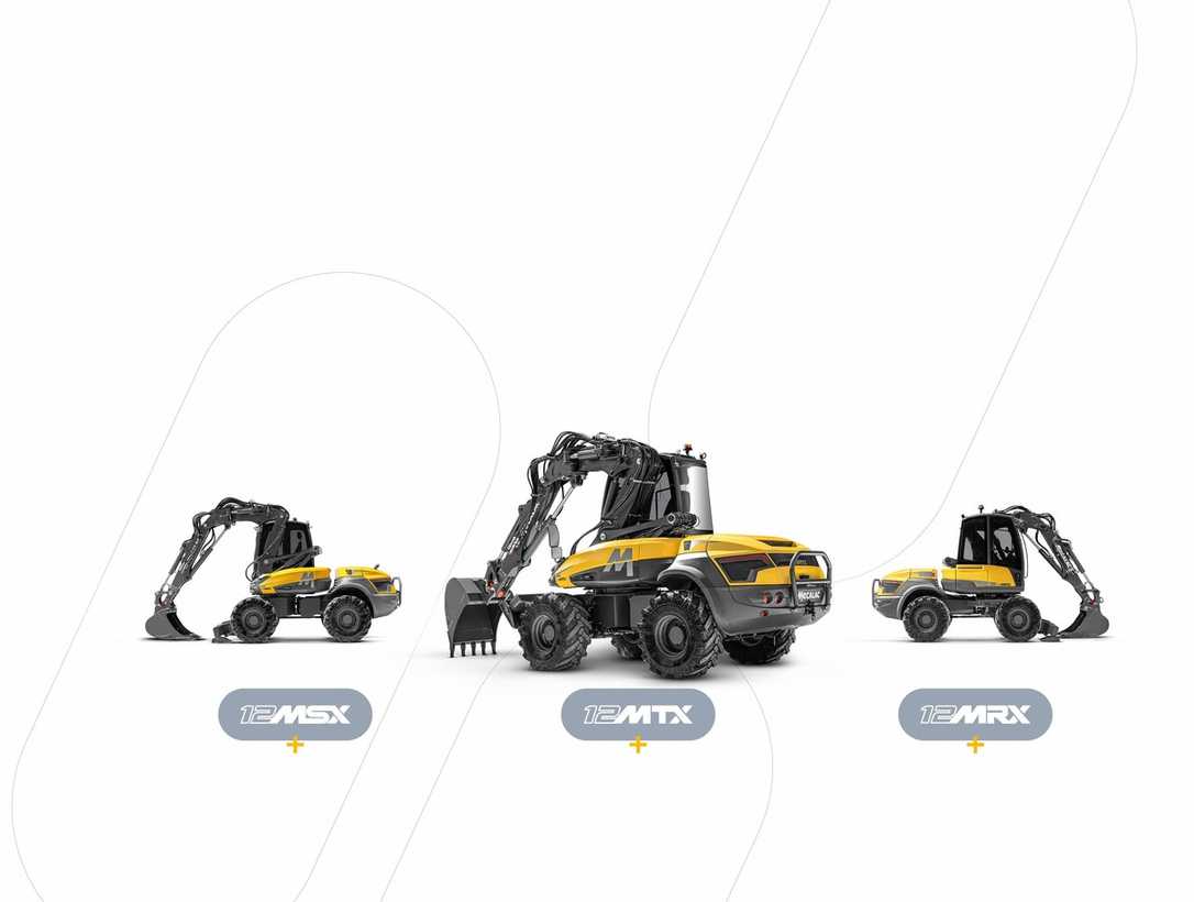 Mecalac 12MTX Mobilbagger jetzt auch als 12MSX und 12MRX Mecalac 12MTX Mobilbagger jetzt auch als 12MSX und 12MRX