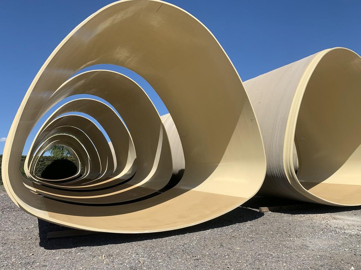 Die großen GFK-Rohre am FRP-Werk Neubrandenburg | Foto: FRP Prolining Die großen GFK-Rohre am FRP-Werk Neubrandenburg | Foto: FRP Prolining