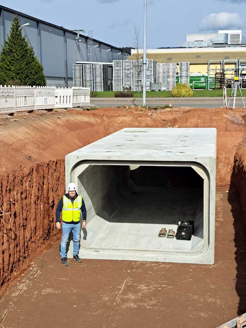 Die Rahmenprofile aus Rechteckquerschnitten verfügen über eine hohe statische Tragfähigkeit. | Foto: Berding Beton Die Rahmenprofile aus Rechteckquerschnitten verfügen über eine hohe statische Tragfähigkeit. | Foto: Berding Beton