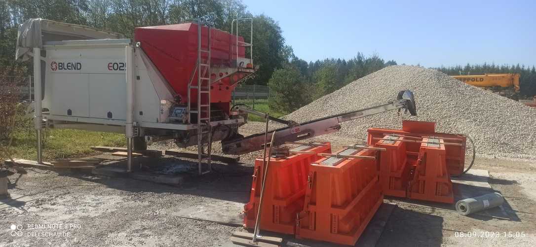 Blend Betonmischanlage von Dellschau Bauhandel für das Betonrecycling Blend Betonmischanlage von Dellschau Bauhandel für das Betonrecycling