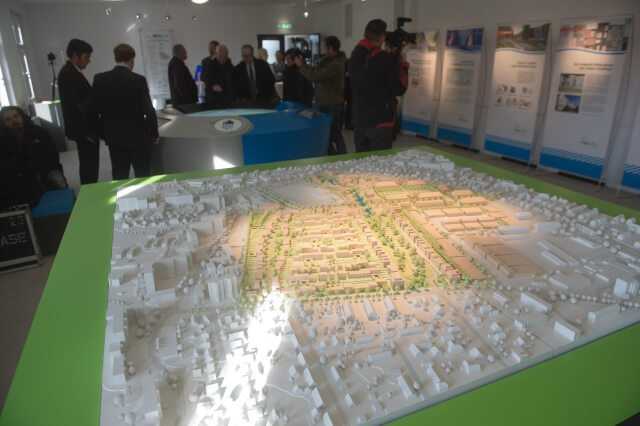 Modell des Wohnquartiers Jenfelder Au – die erste Realisierung des HAMBURG WATER Cycle® Modell des Wohnquartiers Jenfelder Au – die erste Realisierung des HAMBURG WATER Cycle®