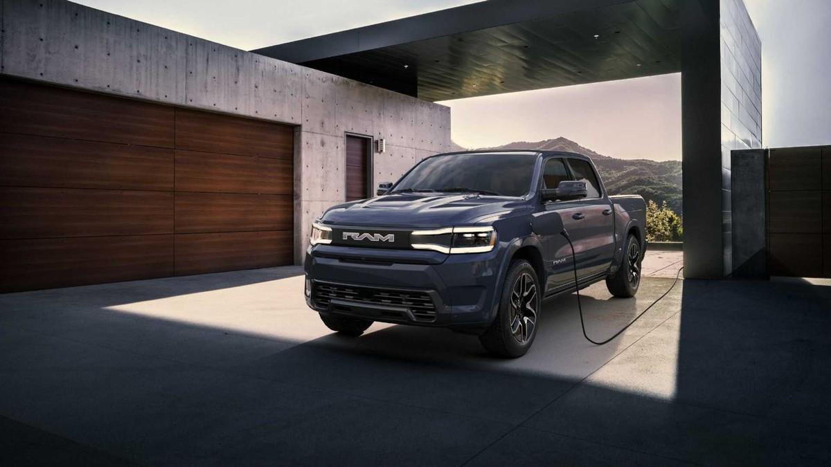 Über detaillierte technische Daten des E-Pick-up schweigt sich die Stellantis-Gruppe noch aus. | Foto: Ram Truck