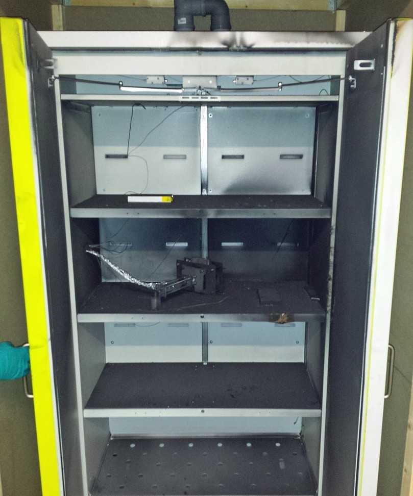 Der Securion Pro von Pellenc ist vom Fraunhofer-Institut ICT einer Rauchgasexplosion im Schrank ausgesetzt worden und hat dieser stand gehalten. | Foto: Pellenc Der Securion Pro von Pellenc ist vom Fraunhofer-Institut ICT einer Rauchgasexplosion im Schrank ausgesetzt worden und hat dieser stand gehalten. | Foto: Pellenc