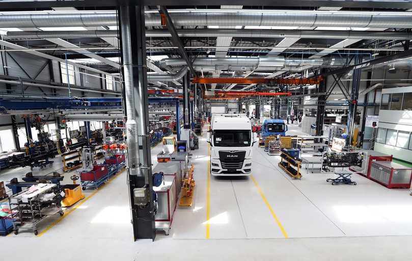 Im MAN eMobility Center in München werden die Abläufe der Serienfertigung von E-Lkw geprobt. | Foto: MAN Truck & Bus Im MAN eMobility Center in München werden die Abläufe der Serienfertigung von E-Lkw geprobt. | Foto: MAN Truck & Bus