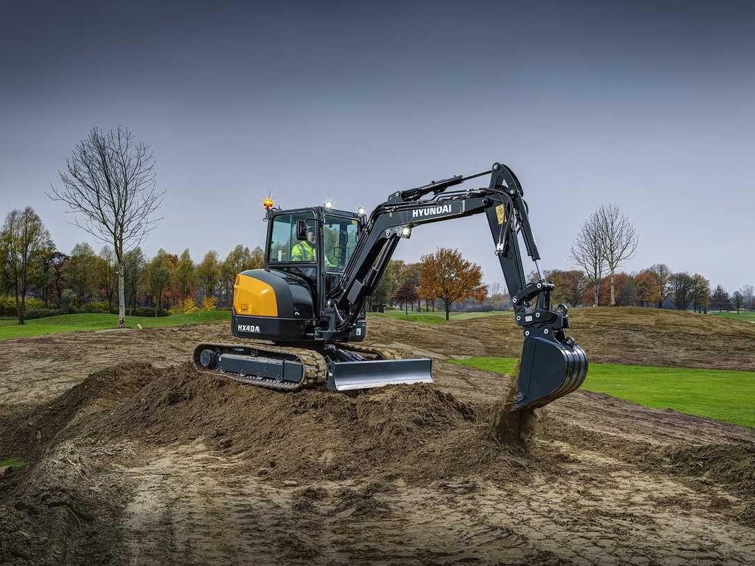 HD Hyundais neue Minibagger HX17A Z, HX19A, HX35A Z, HX40A und HX48A Z HD Hyundais neue Minibagger HX17A Z, HX19A, HX35A Z, HX40A und HX48A Z