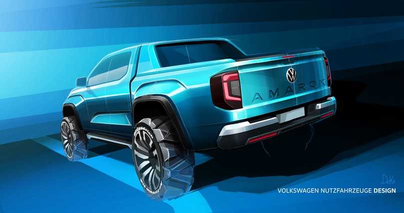 Das Frachtabteil schluckt auch eine Europalette. Erstmals ist in Cargobox und Heckklappe ein prägnanter Amarok-Schriftzug zu sehen. | Foto: VW Nutzfahrzeuge Das Frachtabteil schluckt auch eine Europalette. Erstmals ist in Cargobox und Heckklappe ein prägnanter Amarok-Schriftzug zu sehen. | Foto: VW Nutzfahrzeuge